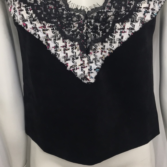 2/$18 New Zara Basic Black Suede Tank Top Small - Picture 4 of 9